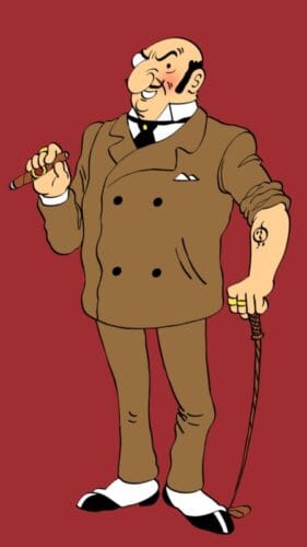Quel est le métier de Rastapopulos dans Tintin et Les Cigares du pharaon ? 