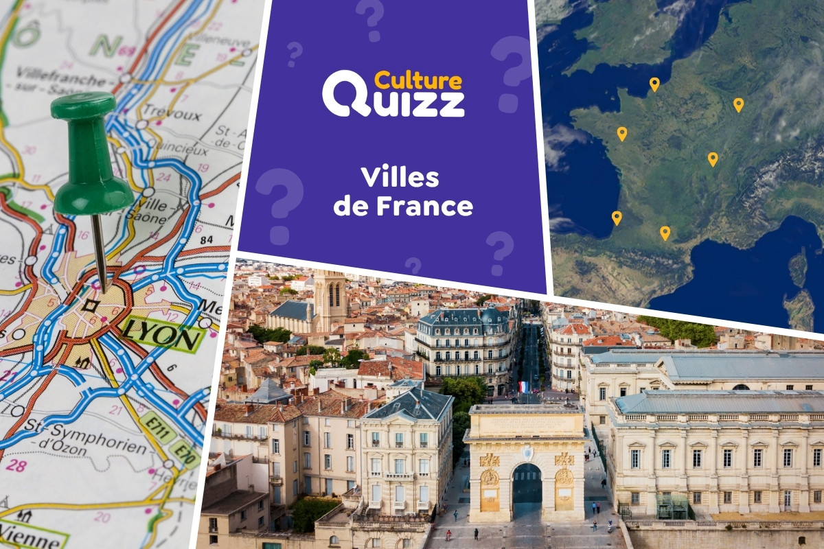 Quiz Villes de France #1 - Testez votre culture des villes de France - quiz géographie