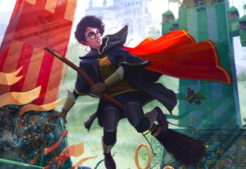 Quelle est la marque du premier balai de course offert à Harry Potter ? 