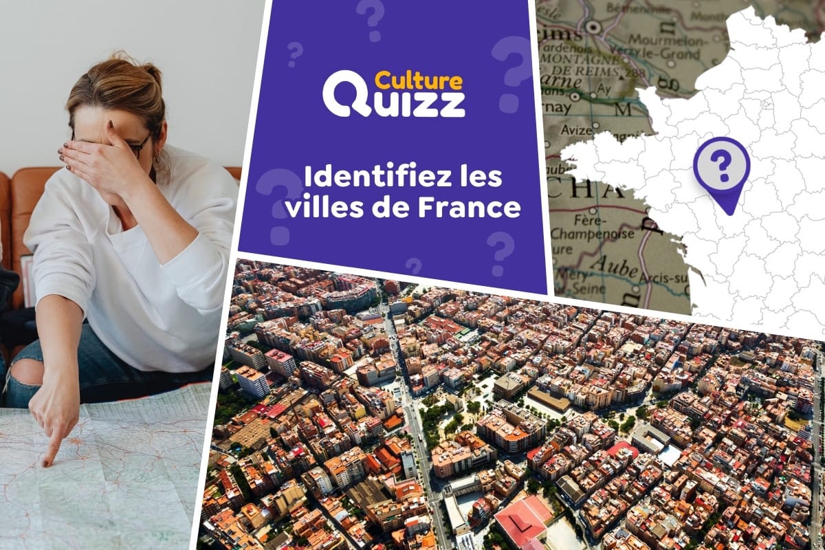 Quiz : Identifiez les villes sur la carte de France #2 - Identifiez les villes sur une carte de France - Quiz de géographie