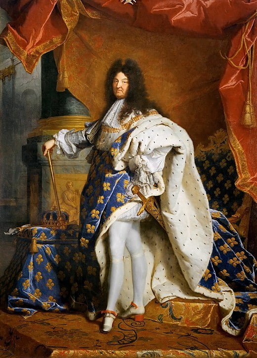 Quel est le nom de l’artiste qui a peint “Portrait de Louis XIV en costume de sacre” en 1701 ? 