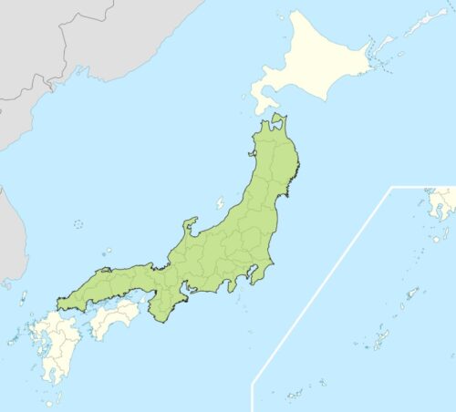 Quel est le nom de l’île principale du Japon qui contient notamment Tokyo et Hiroshima ? 