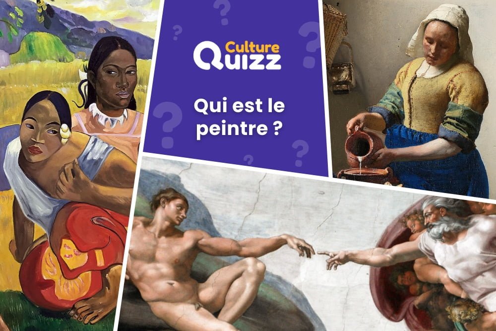 Quiz : Qui est le peintre de ces célèbres tableaux ? #2 - Identifiez le peintre correctement associé aux peintures - Quiz art