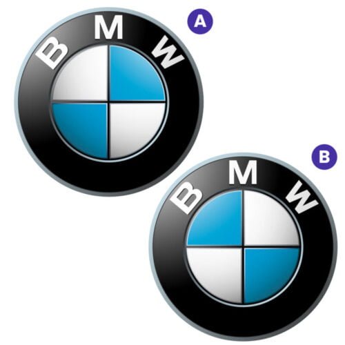 Quel est le bon logo de la marque BMW ?