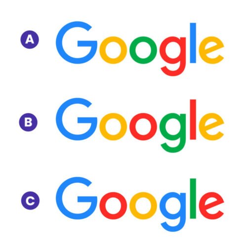 Quelles sont les bonnes couleurs du logo Google ? 