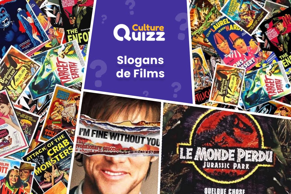 Quiz : Slogans de Films #2 - Jouez avec les phrases d'accroches des affiches en français.