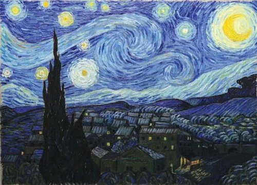 Quelle ville est représentée sur le tableau La Nuit Étoilée de Vincent van Gogh ? 