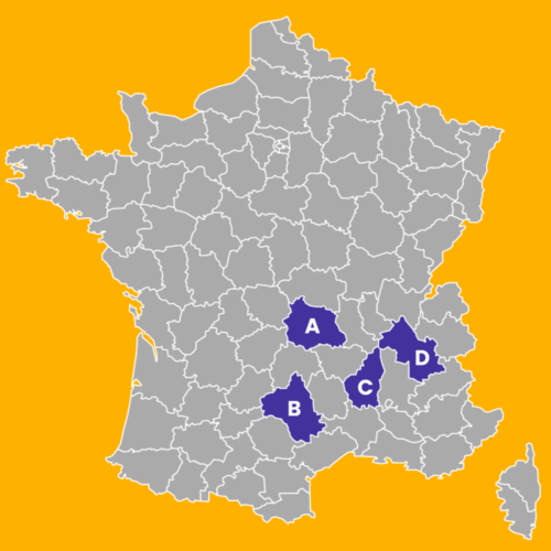 Où situez-vous le département de l’Ardèche (7) ? 