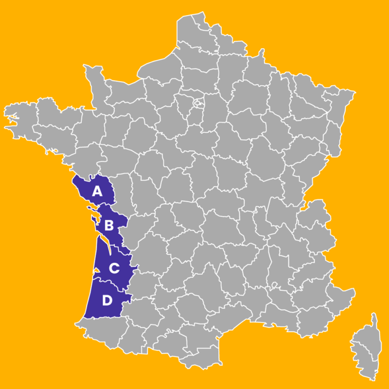 Où situez-vous le département de la Charente-Maritime (17) ? 