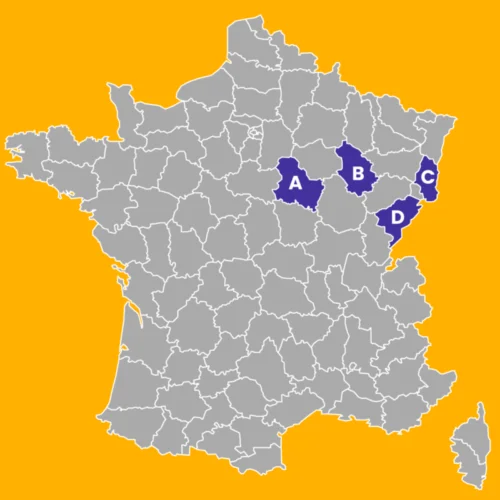 Où situez-vous le département du Doubs (25) ? 