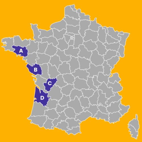 Où situez-vous le département de la Vendée (85) ? 
