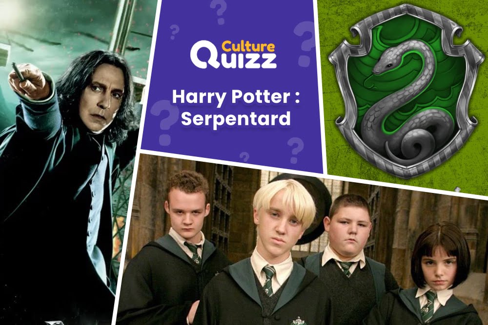 Quiz Harry Potter : Serpentard - Quiz sur la maison Serpentard : rogue, drago malfoy, voldemort