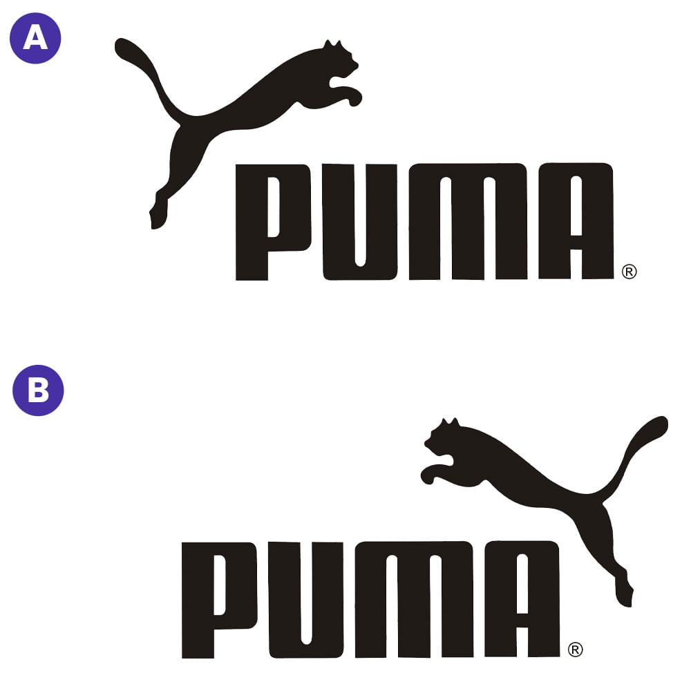 Quel est le bon logo de la marque de vêtements de sport Puma ? 