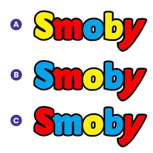 Quel est le bon logo de la marque de jouets Smoby ? 