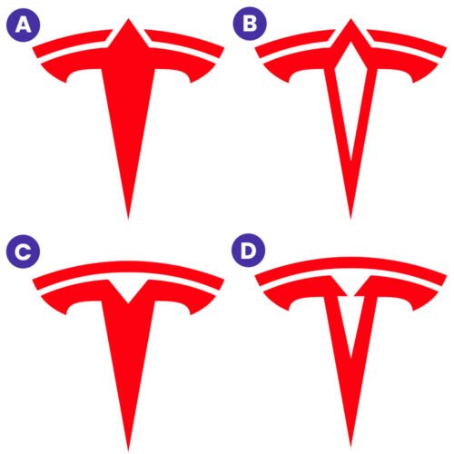 Quel est le véritable logo de la marque automobile Tesla ? 