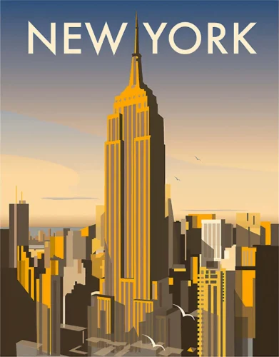À quel style architectural est associé l’Empire State Building à New York ? Empire state building