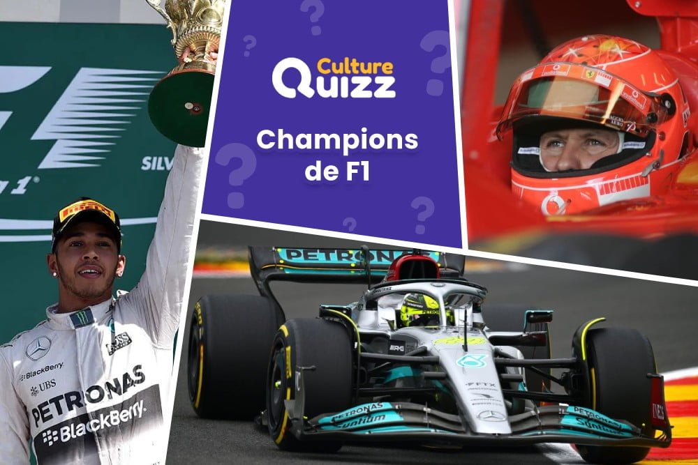 Quiz Champions de Formule 1 - Champion de Formule 1 - Pilote Grand Prix - Quiz