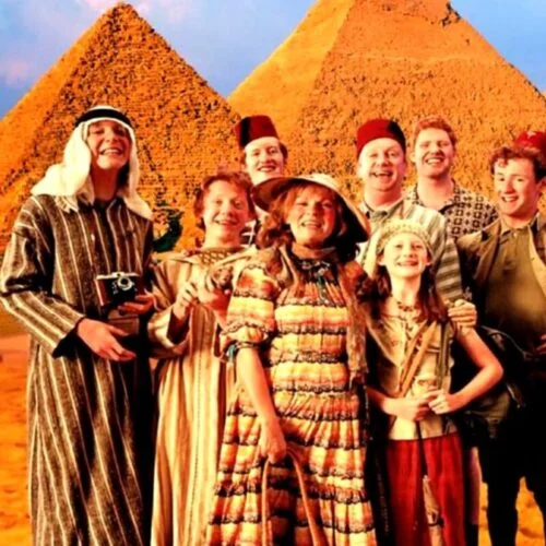 La famille Weasley en Egypte
