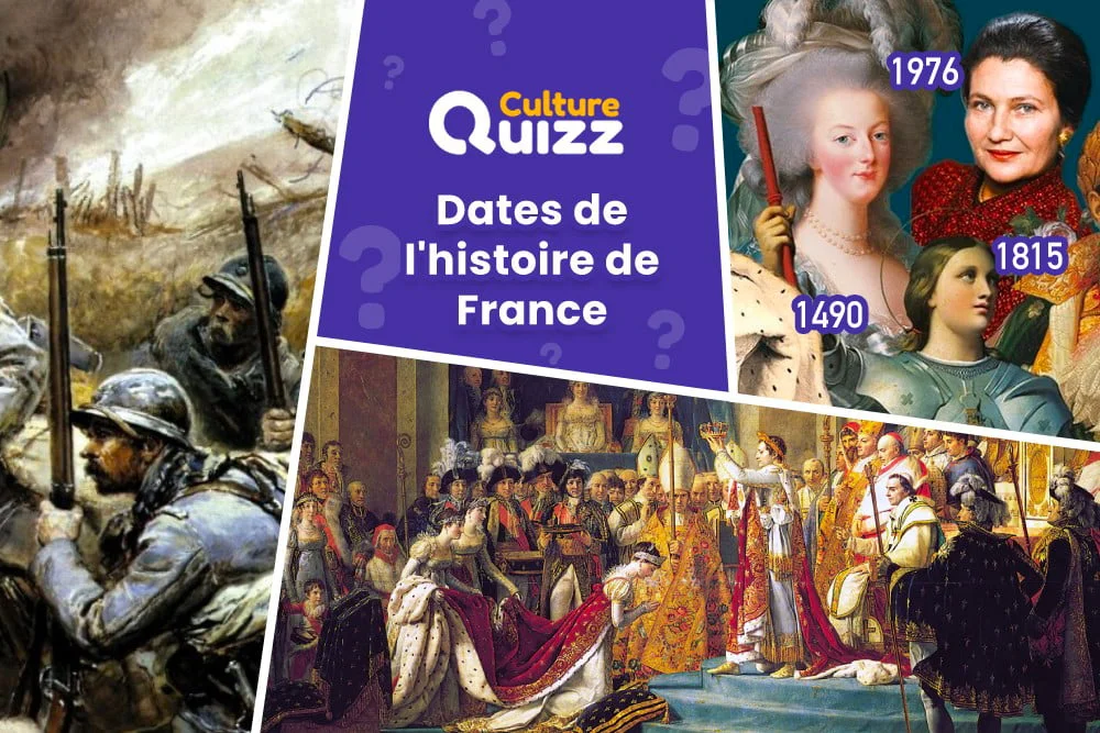 Jeu : Classez les Évènements de l'Histoire de France selon la date - Classez les dates de l'histoire de France - Jeux d'histoire