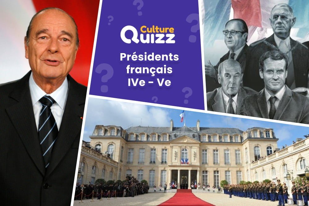 Quiz - Triez les présidents français des IVᵉ et Vᵉ République par date - Classez les Présidents de la République française depuis la IVᵉ République par chronologie