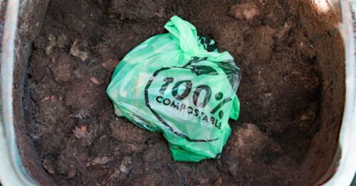 À partir que de quel élément sont généralement fabriqués les sacs compostables qui ressemblent à du plastique ? 