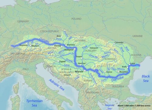 Carte du Danube