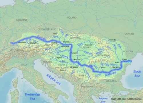 Carte du Danube