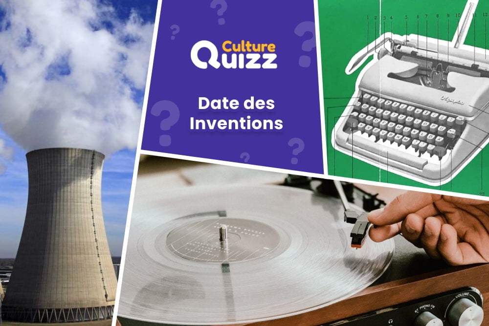 Quiz - Classez les Grandes Inventions de l'Histoire selon la date - Datez les grandes Inventions de l'homme - Quiz