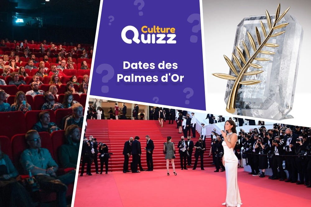 Jeu : Classez les Palmes d'Or à Cannes selon l'année - Datez les films Palme d'Or à Cannes - Cinema