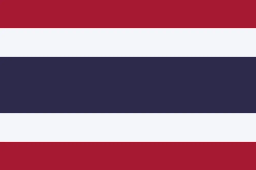 Quelles sont les couleurs du drapeau de la Thaïlande ? 