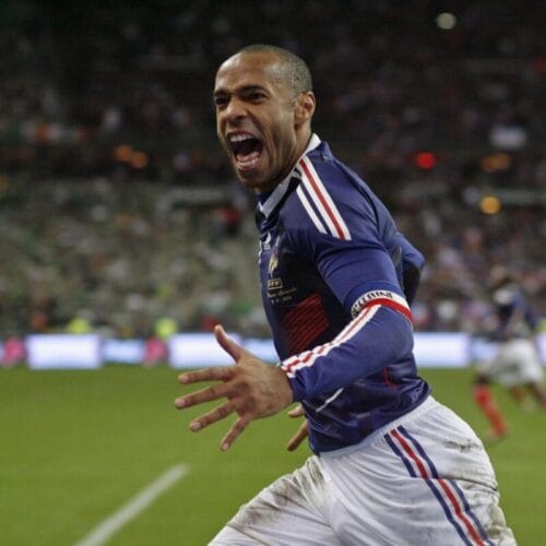 Quel était le numéro de maillot de Thierry Henry durant toute sa carrière en équipe de France de football ? 