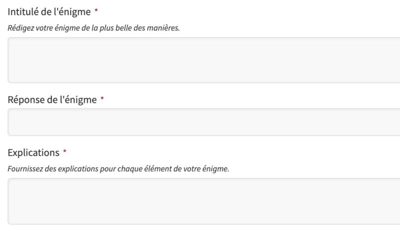 Les énigmes débarquent sur Culture Quizz