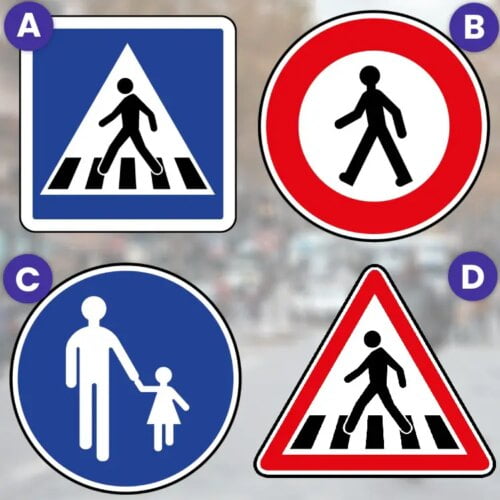 Quel panneau possède un sens vraiment différent des autres ? 