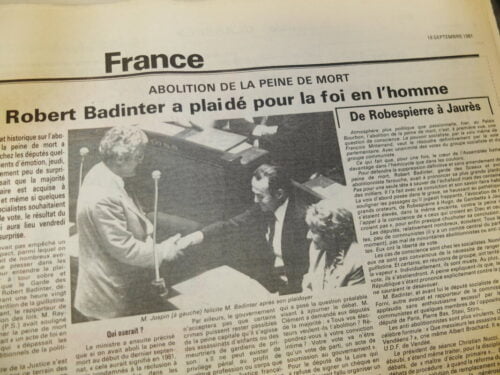 La France a été le premier État au monde à abolir la peine de mort en 1981. Vrai ou faux ? 