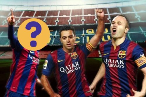Quel joueur faisait partie du trio au milieu de terrain du grand FC Barcelone de 2011 avec Xavi et Iniesta   ? 