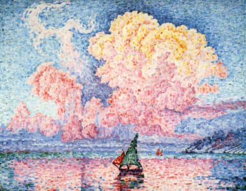 Qui est l'auteur du tableau Antibes, le nuage rose ? 