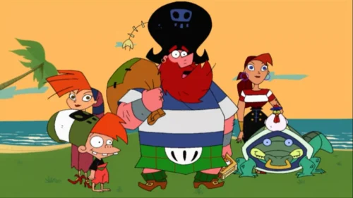 Dans le dessin animé Famille Pirate, comment se nomme le père qui peine à rapporter des trésors à sa famille dans chaque épisode ? 