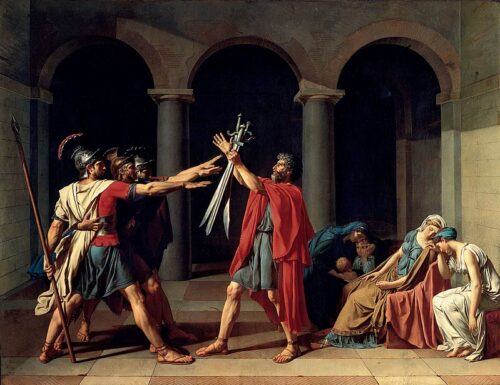 Quel peintre est l'auteur de la toile Le Serment des Horaces ? 