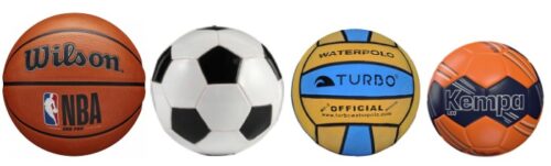 Taille des ballons sport