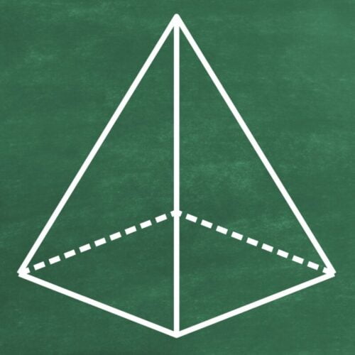 Quel est le volume d’une pyramide de 8 cm de haut et une base carrée de 3 cm de coté ? Aire d'une pyramide