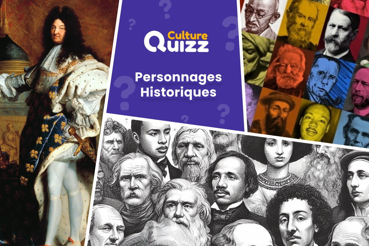 Quiz : Classez les personnages historiques selon l'année de naissance - Classez les personnages historiques du monde selon la date de naissance