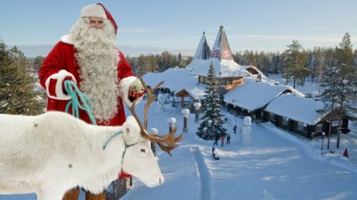 Dans quel pays est situé le village du père Noël en Laponie ? 