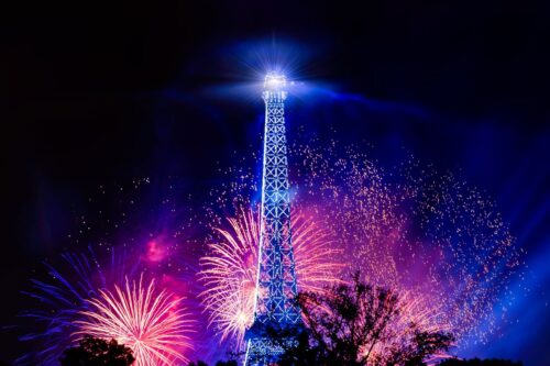 Quel est le prix moyen du feu d’artifice lancé depuis la tour Eiffel pour le 14 juillet en France ? 