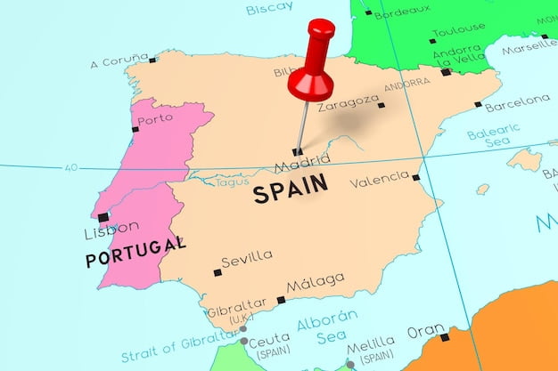 Quelle ville est située en plein centre de l’Espagne ? 