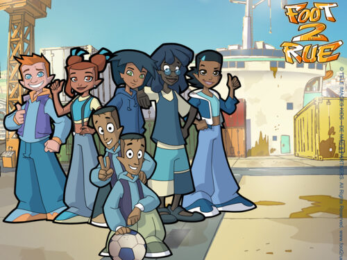 Comment se nomme l’équipe formée notamment par Tag, Gabriel, Eloïse, Tek et No dans la première saison du dessin animé Foot 2 rue ? 