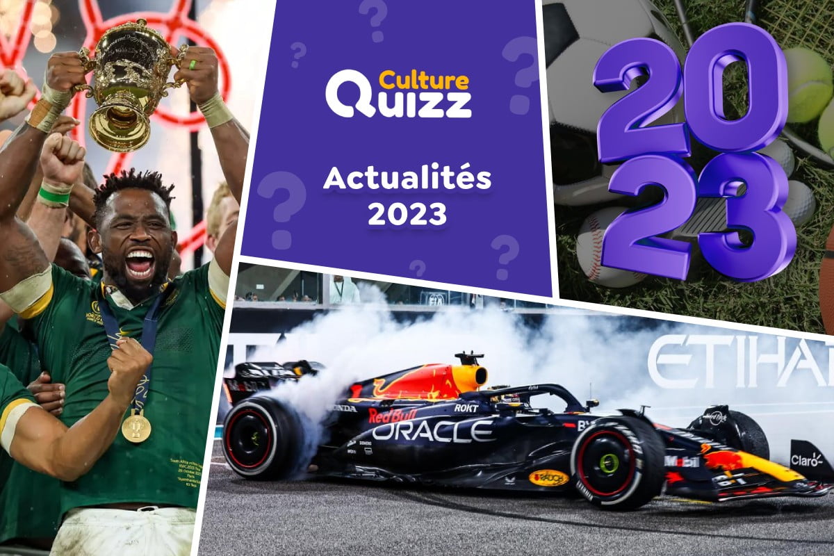 Quiz Rétrospective 2023 #5 : spécial Sport - Quiz actualité sport 2023 : retour sur les grands moments sportifs de l'année écoulée.
