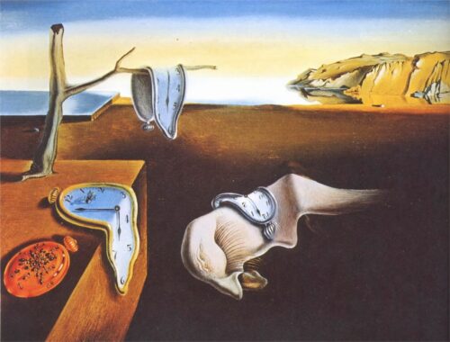 Quel est le nom de cette célèbre peinture de Salvador Dalí réalisée en 1931 ? 