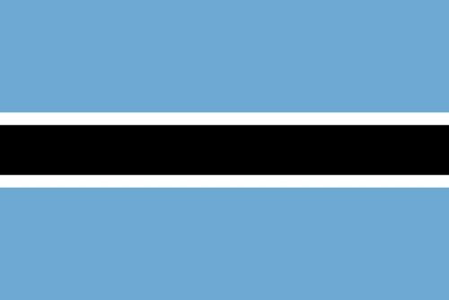 Quelle est la capitale du Botswana ? Drapeau Botswana