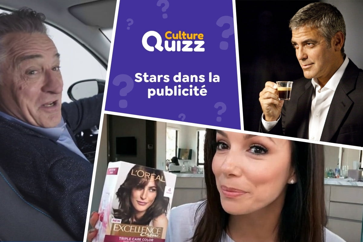 Quiz Célébrités dans les Publicités - Quiz spécial stars dans les publicités - testez vos connaissances