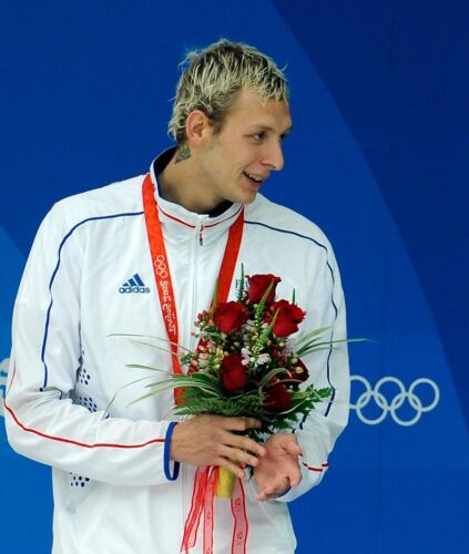Quel est le nom de ce champion olympique de natation ? 